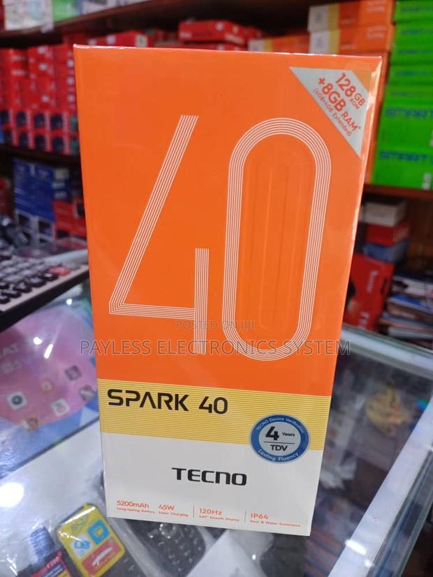 New Tecno Spark 40 128 GB Black