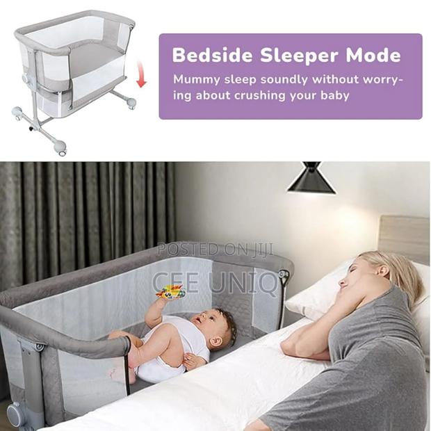 Baby Bed Side Crib With Storage Basket photo 4