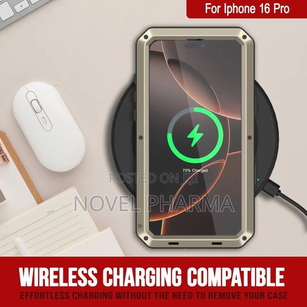 Heavy Duty Armour Case for iPhone 16pro Max (Black) photo 6