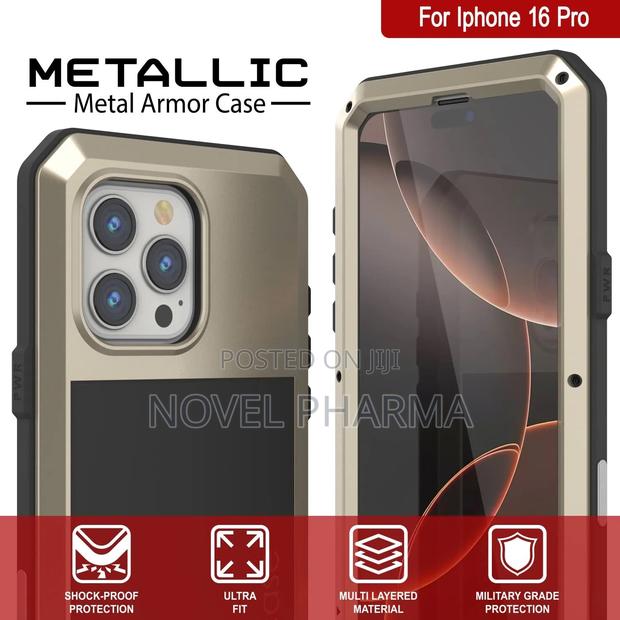 Heavy Duty Armour Case for iPhone 16pro Max (Black)