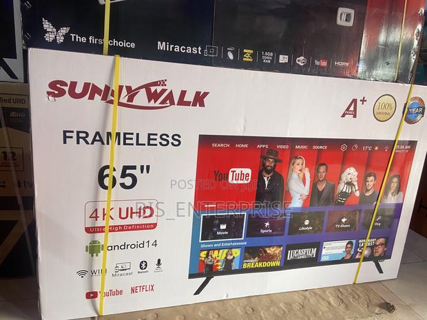 Sunny Walk Frameless 65” Smart Android Uhd · Photo 4