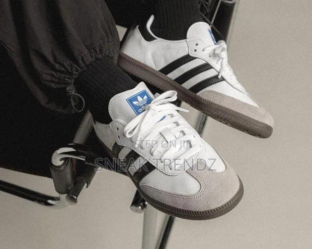 Adidas Samba Black White Leather · Photo 4