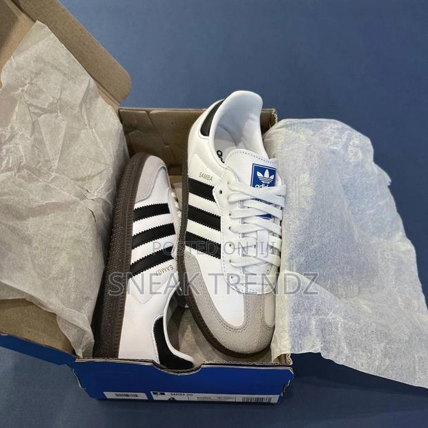 Adidas Samba Black White Leather · Photo 3