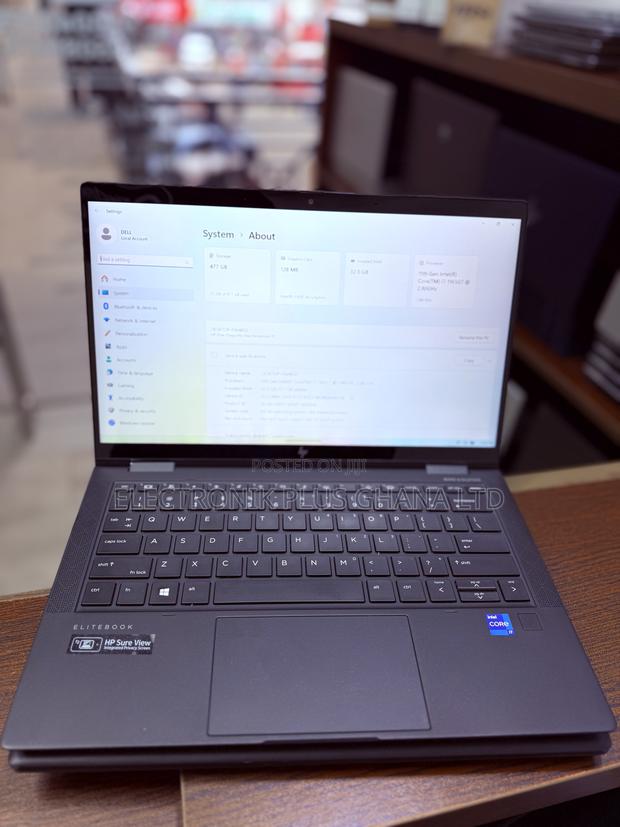 Laptop HP Elite Dragonfly x360 11th Gen 32GB Intel Core i7 SSD 512GB photo 3