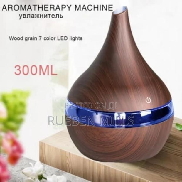 Affordable Mini Classic Dark Wood Grain Diffuser Humidifier · Photo 2