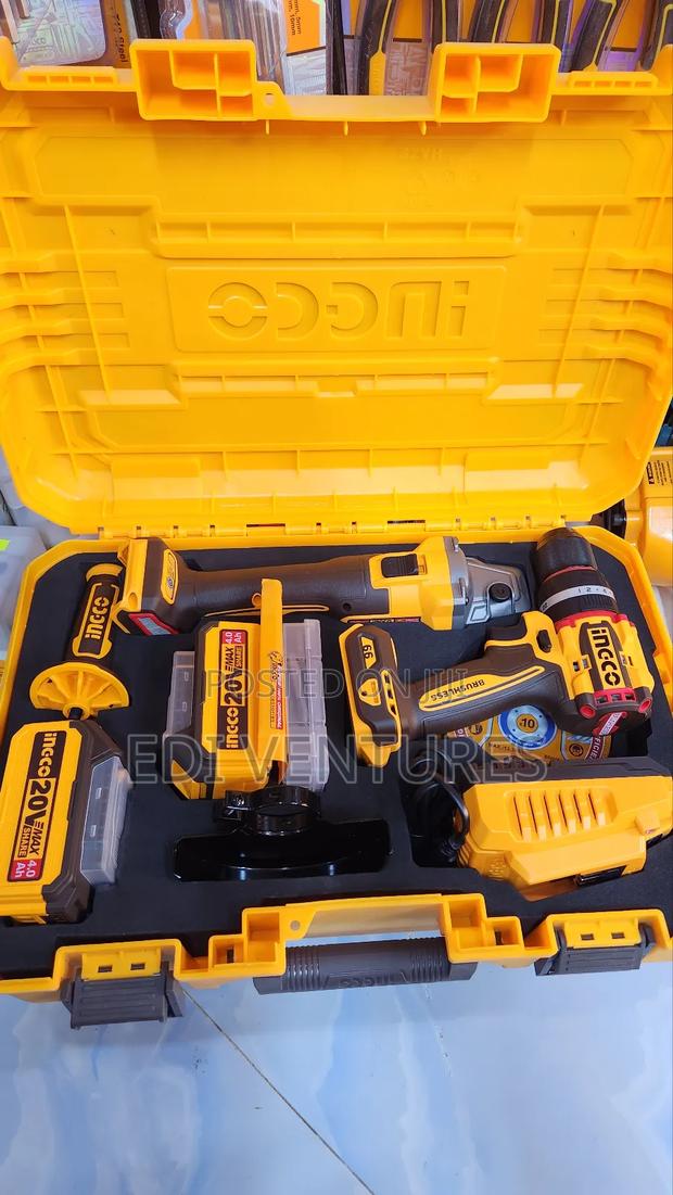 Ingco Cordless 2 Pieces Combo Set (Angle Grinder Drill) · Photo 4