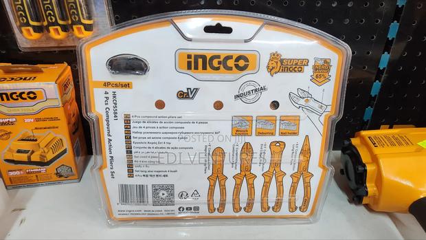 Ingco 4 Pieces Compound Action Plier Set photo 2