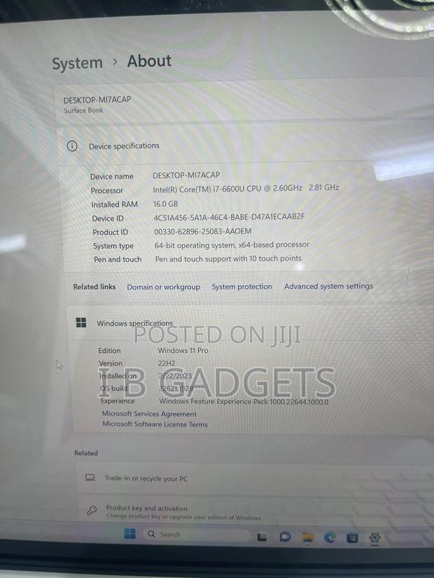 Laptop Microsoft Surface Book 3 16GB Intel Core i7 SSD 512GB photo 5