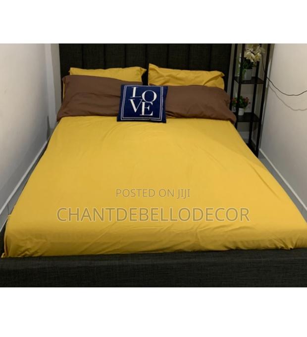 7 In 1 Brown And Yellow King Size Removable Duvet Set photo 2