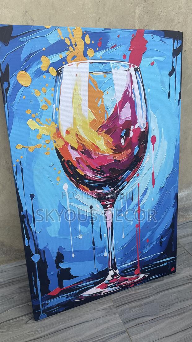 3d Glass Art Design Canvas