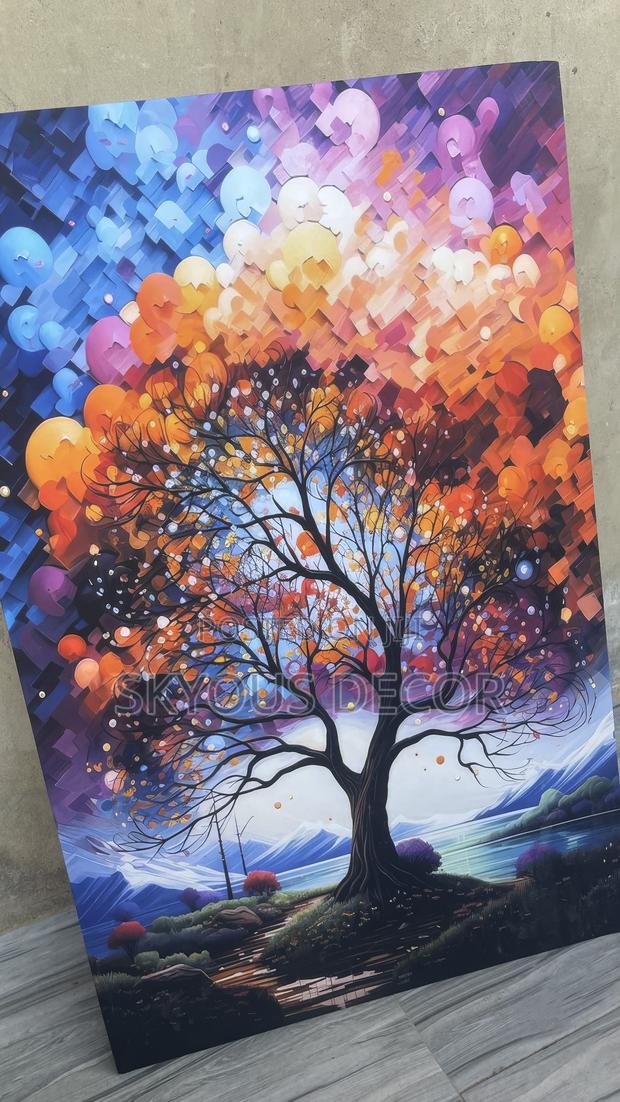 Canvas Acry Tree Wall Art