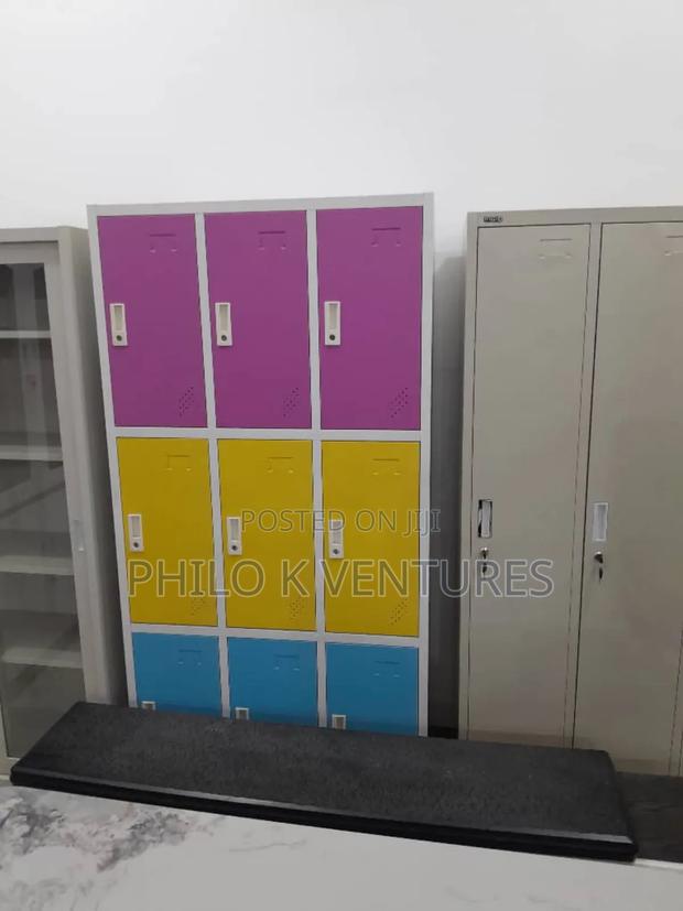 Multicoloured Metal Cabinet With 9doors · Photo 2