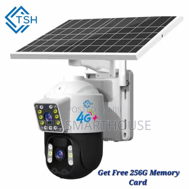 TSH- Solar 4g Dual CCTV Camera ( Free 256g Memory Card)