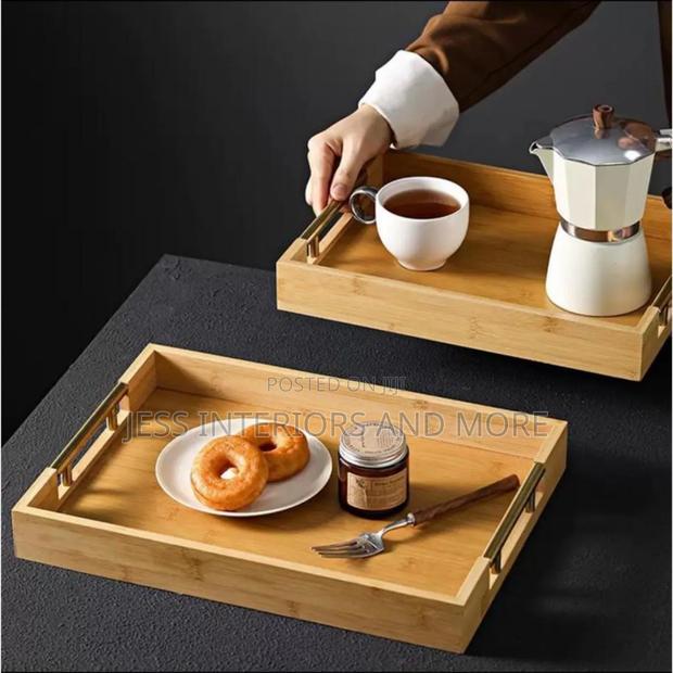 Bamboo Serving Trays 3pcs · Photo 4