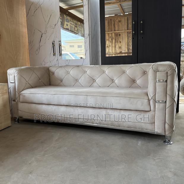 Cream Suede 3in1 Sofa// Luxurious And Durability photo 2