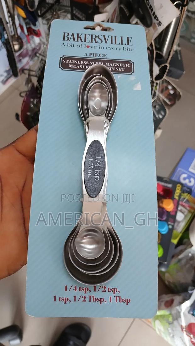Stainless Steel Magnetic Measuring Spoon Set · Photo 2