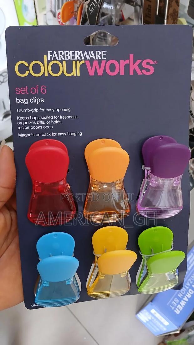 6 Fabareware Bag Clip Set · Photo 4