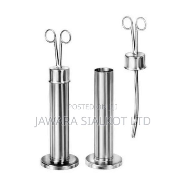 Cheatle Forceps With Cheatle Forceps Jar, Stainless Steel
