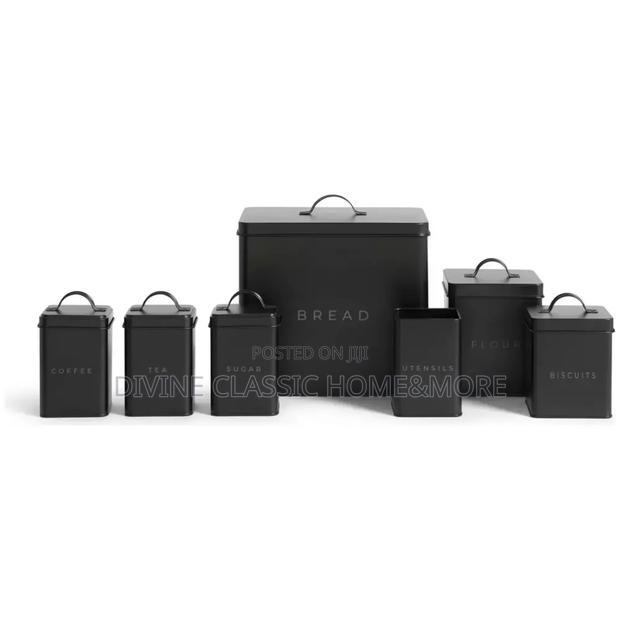 Habitat 7 Piece Carbon Steel Storage Set - Black