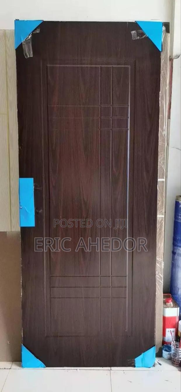 Smooth Design Wooden Metal Security Door and Accessories · Photo 2