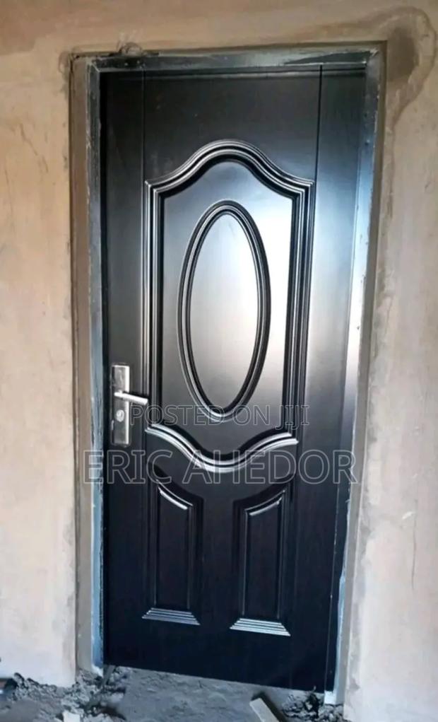 Pure Clean Quality Wooden Metal Security Door and Handle · Photo 2