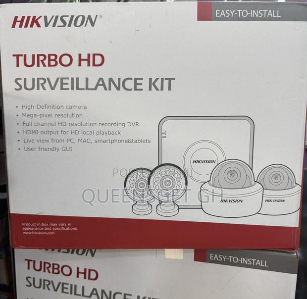 Hikvision 4 Channels CCTV Surveillance Camera Turbo Hd Kit