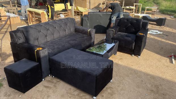 Black Swade Fabric 3 in One and Single Set · Photo 4
