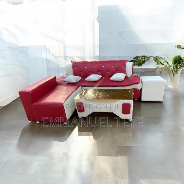 Wine and Cream 3 in Sofa Set With E Buck Rest · Photo 4
