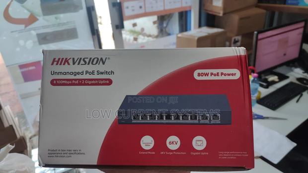 Hikvision Gigabit 8 Port Switch Poe 80w Poe Networking · Photo 2