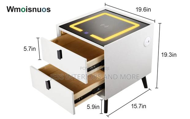 Smart Nightstand With Wireless Charging Station · Photo 4