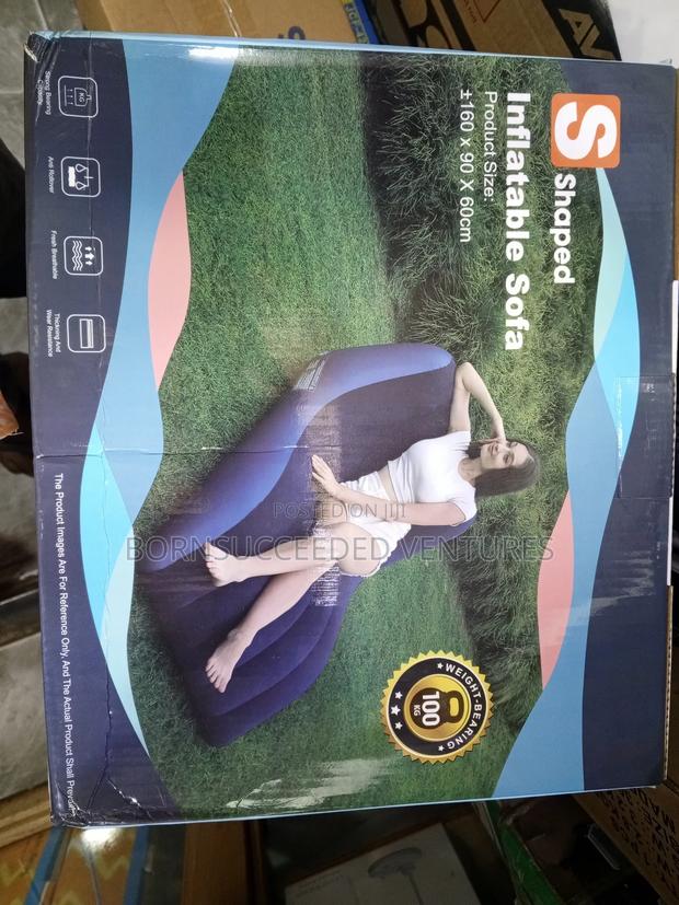 Lazy Sofa Inflatable Folding Louniger Outdoor Sofa Bed · Photo 3