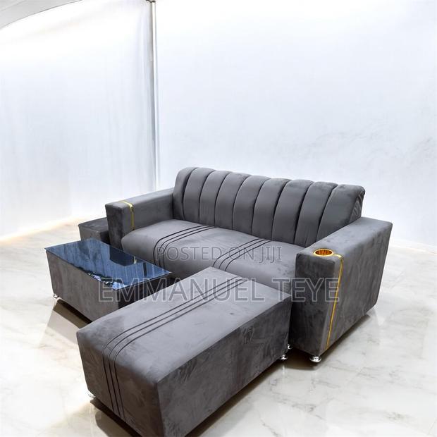 3 in One Sofa Set Made Off Ash Fabric · Photo 4