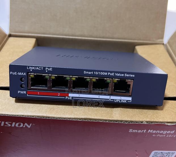 Hikvision 4 Port Poe Switch Unmanaged Ds-3e1105p-Ei/M · Photo 4