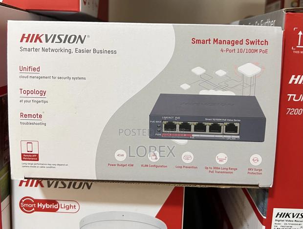 Hikvision 4 Port Poe Switch Unmanaged Ds-3e1105p-Ei/M · Photo 3