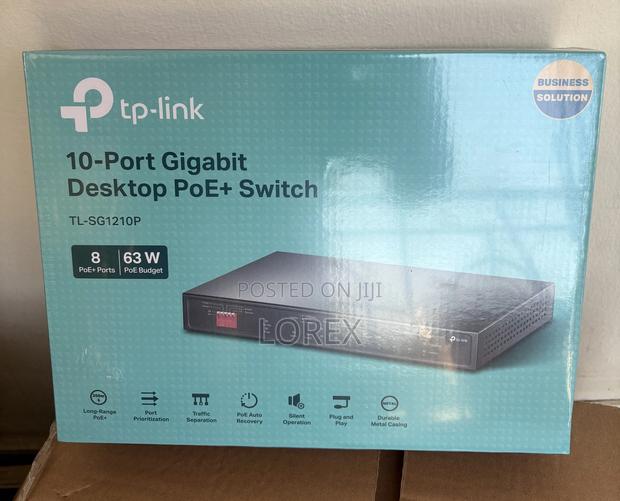 Tp-Link 8-Port Poe Gigabit Desktop Switch Tl-Sg1210p · Photo 3