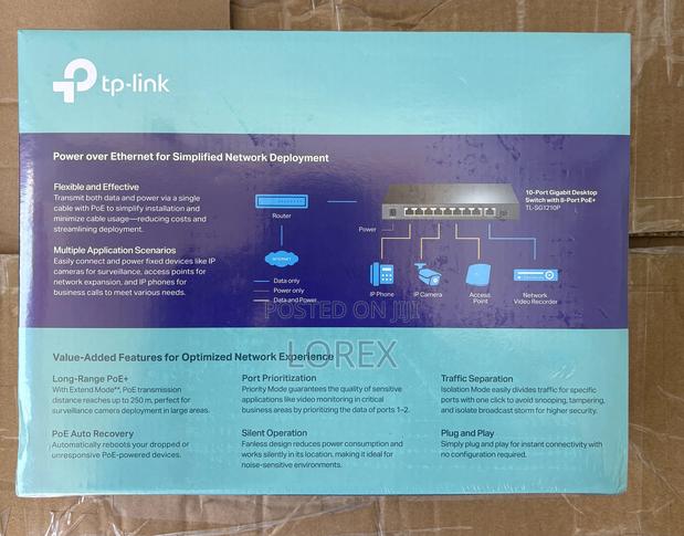 Tp-Link 8-Port Poe Gigabit Desktop Switch Tl-Sg1210p · Photo 4