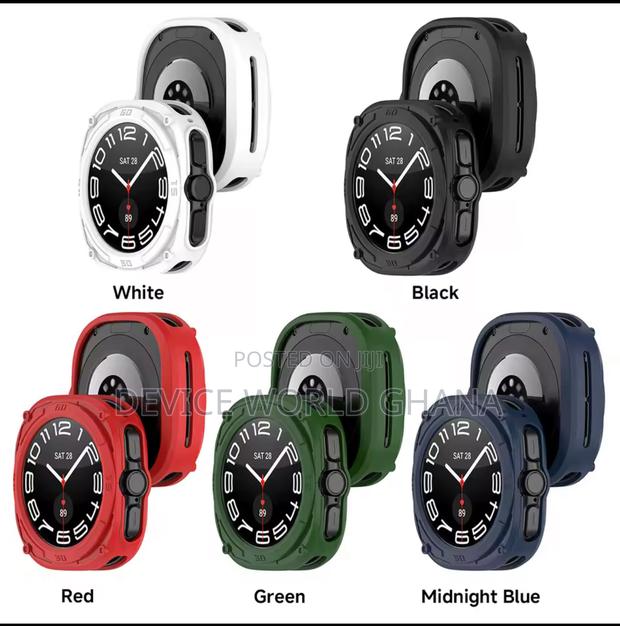 Silicone Bumper Case for Samsung Watch 8 Ultra and 7 Ultra 47mm photo 2