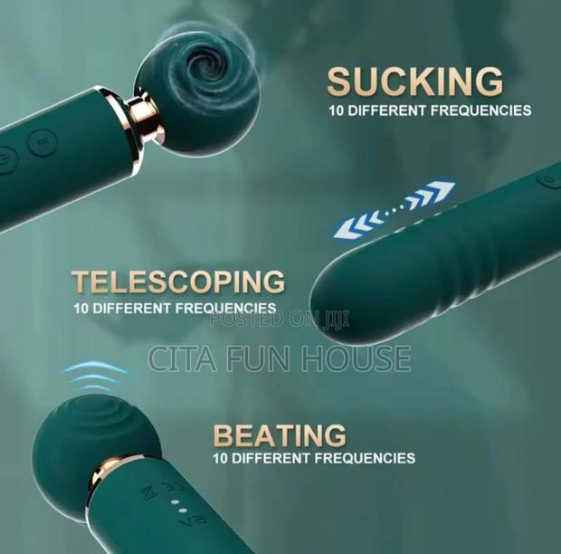 3 in 1 Sucking , Slapping , Thrusting Magic Wand Vibrator · Photo 4