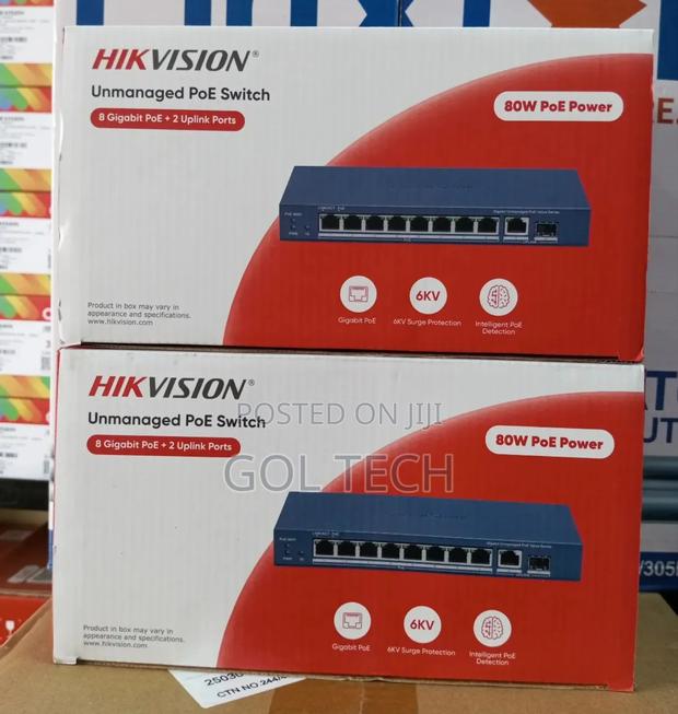 8port Gigabit Poe Switch Unmanaged With 2uplink Hikvision · Photo 4