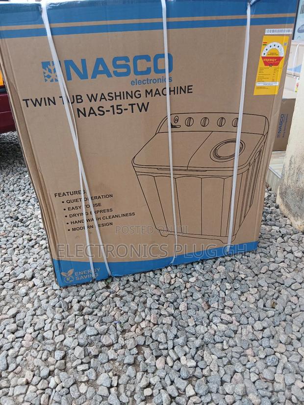 Nasco 15kg Twin Tub Washing Machine