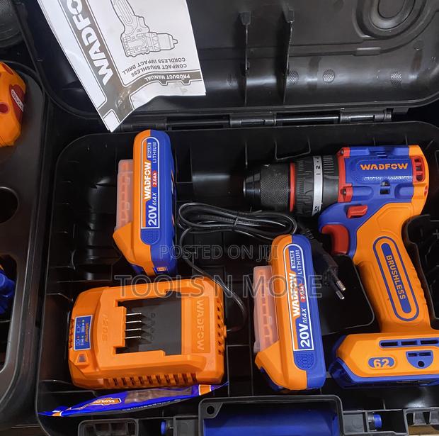 Wadfow 62nm Compact Brushless Cordless Impact Drill 20v · Photo 4