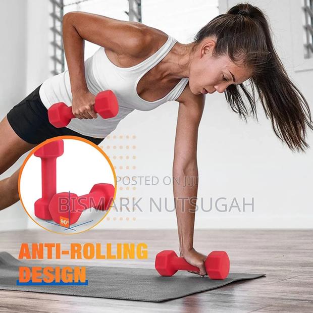 Hexagon Design Dumbbell photo 3