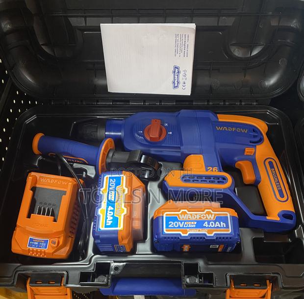 Wadfow 20v Cordless Rotary Hammer (4 Functions) 4ah Battery · Photo 2