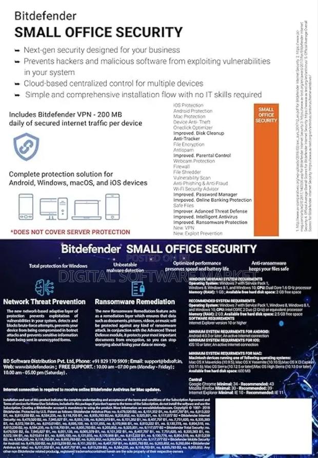 Bitdefender Small Office Security 20 Device 2 Year for Pc · Photo 4