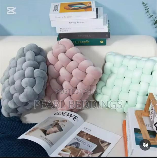 Premium Luxurious Knotted Pillows Available in Colors photo 6