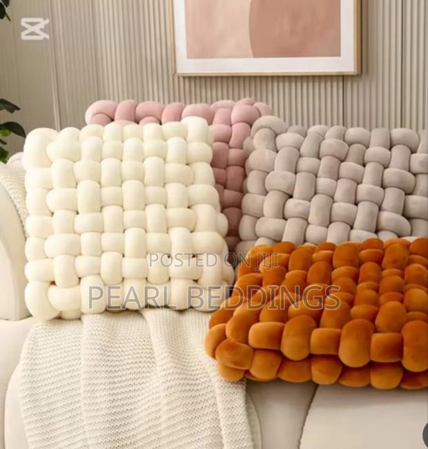 Premium Luxurious Knotted Pillows Available in Colors photo 8