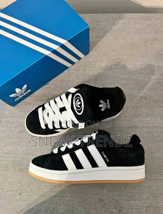 Adidas Campus Black Suede N White · Photo 4