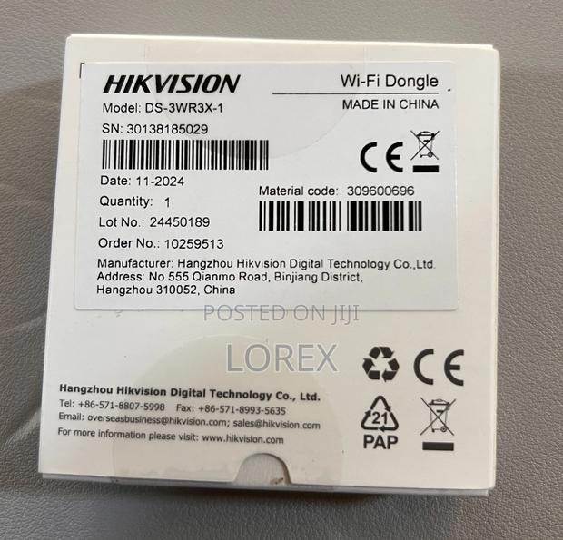Hikvision Wifi Usb Receiver Dongle for DVR/NVR Ds-3wr3x-1 · Photo 4