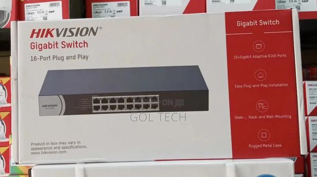 Hikvision Gigabit Switch 16port Plug and Play Rack Mount · Photo 3