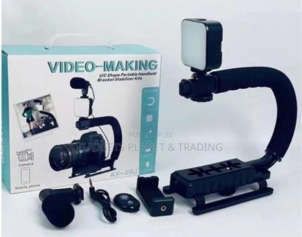 Ay49u Portable Camera Stabilizer With Fill Light Mic · Photo 4